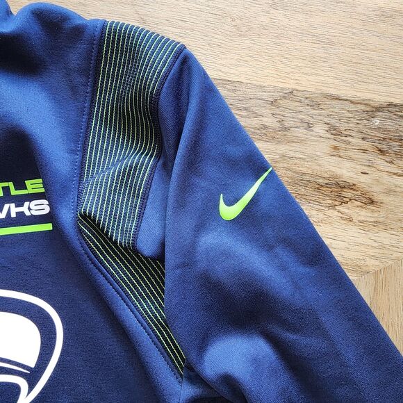 Nike NFL On-Field Seattle Seahawks Football Hoodie Sweatshirt Size L - Picture 6 of 7
